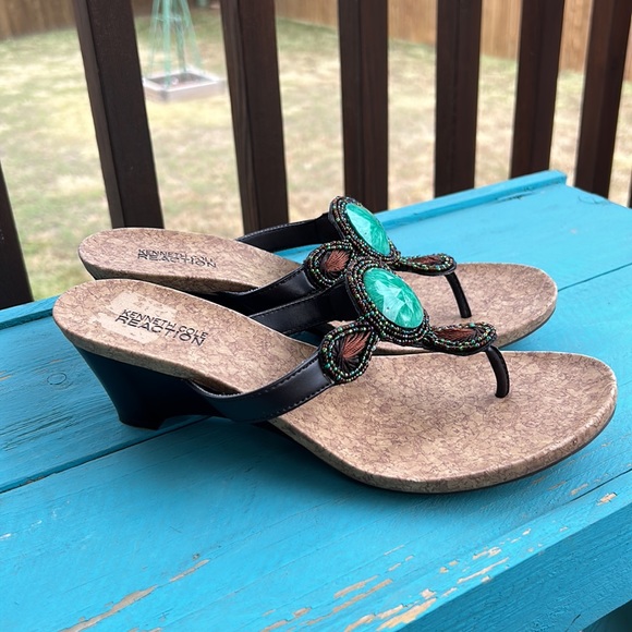 Kenneth Cole Reaction Ladies size 7.5 Pretty Glam Sandals - Picture 3 of 9